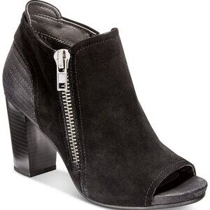 White Mountain Daytona Black Peep-Toe Booties Size 8.5